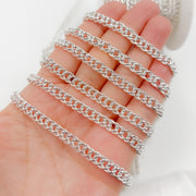 Silver Double Curb Chain